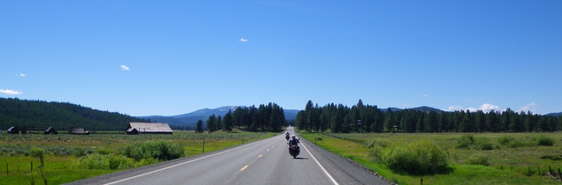 Riding past Whitney on Hwy 7.